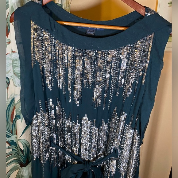 French Connection Green Sequin Mini Dress - Picture 4 of 11